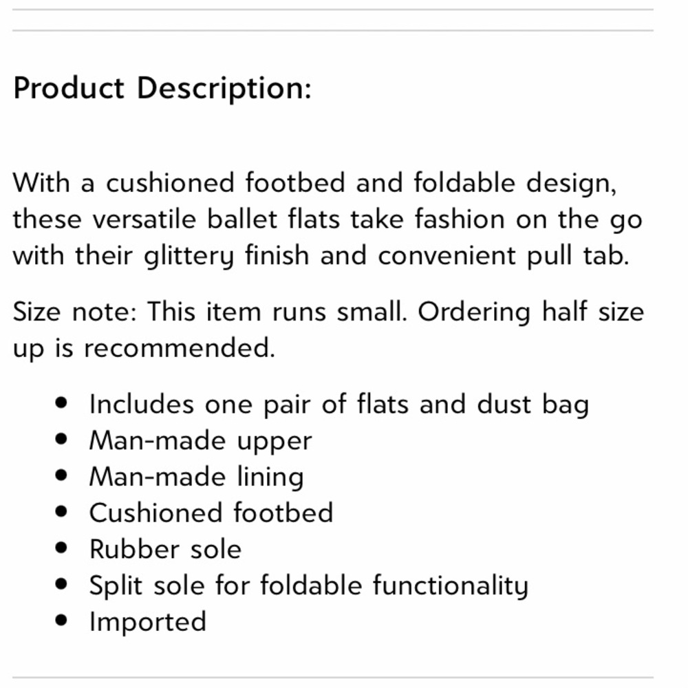 Yosi New York Champagne Gold Chunky Glitter Lexington Ballet Flat Shoes - Picture 5 of 7